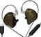 KAMINRUN ND Venus in Ear Monitor Headphones, 10 mm Double Magnetic Dynamic Driver IEM Earphones, HiFi Wired Gaming Earbuds, 2 Pin Detachable Cable (with Mic, Black, USB-Port)