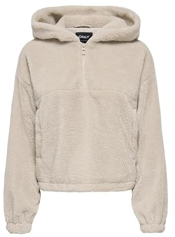 ONLY ONLSIENA - Giacca in pelliccia di orsacchiotto femminile, Pumice Stone., M