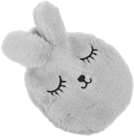 Healeved Wärmflasche, Warmwasser, Kaninchen, Plüsch, klein, feucht, Tier, Käfig, Kinder, warm, Blase, wiederaufladbar, wiederverwendbar, Hellgrau, Spandex