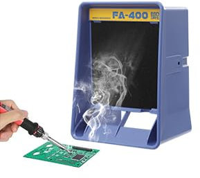 Solder Fume Extractor Remover 30W Solder Smoke Absorber Remover Fume Extractor Air Filter Fan for Soldering,Iron Welding Exhaust Smoke Absorber Fan Tool, Absorbs Up to 80 Percent of The Odors