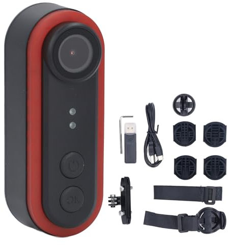 MechKit Bike Camera with Light HD 1080P Rear View Camera 150 Degree Wide Angle Cycling Camera for Mountain Road Bike E-Bikes