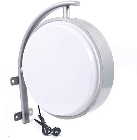 Lichtbox Leuchtbox Light Box Lightbox Leuchtkasten LED doppelseitige Rund-Leuchtkasten 40 cm, 220V, für Restaurants, Shops & Werbezwecke