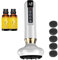 Anti-Cellulite Massagegerät,Verstellbares Handmassagegerät, Schröpfgerät Elektrisch Gegen Cellulite mit 12 Gängen,LED-Display, Wiederaufladbar,für Bauch,Taille,Beine,Gesäß,Beine,Rücken (Weiß Satz1)