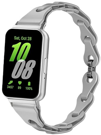Gheper Slim Fit Armbänder, kompatibel mit Samsung Galaxy Fit3 [2024] SM-R390 Smartwatch-Armband, weiches Silikon, Sport-Armband, Ersatz für Galaxy Fit3 [2024] SM-R390 Damen