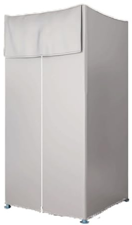 Lkvent Cabine essayage Cabine d'essayage Mobile Pliable for Magasin de vêtements, avec Rideau d'ombrage et branchement Tente de Douche(Grey,100 * 100 * 200cm)