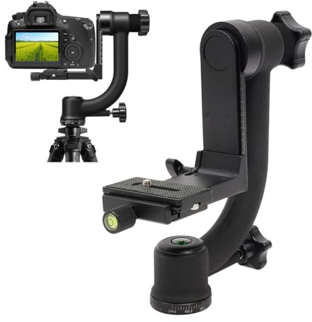 Testa cardanica in alluminio, testa per treppiede panoramica a 360°, fotocamera gimbal