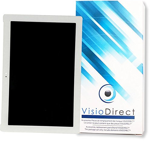 Visiodirect® Ecran Complet pour ASUS Zenpad 10 Z300 Z300C Z300CL 10.1 Tablette Blanche vitre Tactile + écran LCD