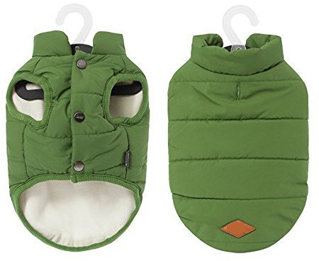 Meiwash Hundejacke, warm, für den Winter, gefüttert, für französische Bulldogge oder Mops