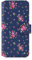 32nd Floral Series 2.0 - Design PU Leather Book Wallet Case Cover for Apple iPhone 12 (6.1) / iPhone 12 Pro (6.1), Flower Pattern Wallet Style Flip Case With Card Slots - Vintage Rose Indigo