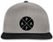 Spreadshirt Papa Retro Vatertagsgeschenk Snapback Cap, One Size, Graphit/Schwarz
