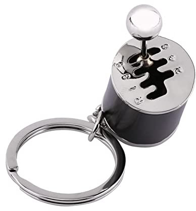 Auto Shifter Schlüsselanhänger, 1pc Metall Anti Stress Fob Schlüsselanhänger Auto 6 Getriebe Gear Zappeln Spielzeug Shift Racing Tuning Modell Schlüsselanhänger Neuheit
