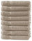 Zestri Frottier Gästehandtuch 8er-Set | Beige 30x50 | 100% Baumwolle 500g/m² | Öko-Tex Standard 100 Handtuch Gästetuch