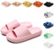 Sumvov Claquettes Femme Chausson Homme Confortables Pantoufles Semelle Épaisse EVA Cloud Slippers Séchage Rapide Claquette Douche Antidérapant Chaussons de bain/de plage(Rose,34/35 EU)