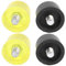 Hammer Gummi-Schlagkopf, Gummihammer-Hammer-Ersatzspitzen-Set Gelb-Schwarz-Plastik-Schlaghammerspitze (Ø40mm)