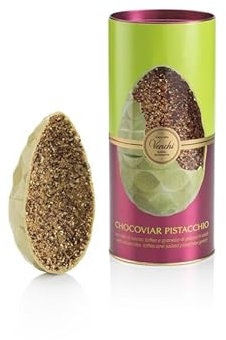 Venchi - Uovo di Pasqua - Uovo Gourmet Chocoviar Pistacchio - Con Toffee, Nibs e Granella di Pistacchi, 330 g - Con Sorpresa - Idea Regalo - Senza Glutine