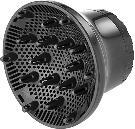 Universal Hair Diffuser, Adjustable Hair Dryer Diffuser Suitable for Hairdryer with Nozzle Diameter of 1.57in to 2.76in, Professional Salon Tool for Natural Curly Wavy Hair -Black