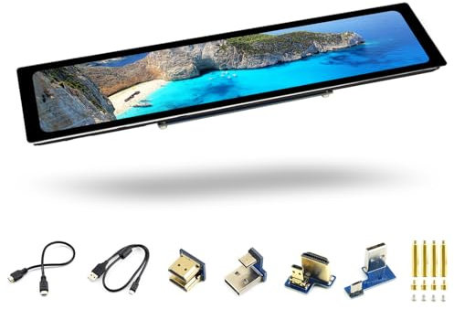 LUCKFOX 11.9-Inch Capacitive Touchscreen 320x1480 IPS Tempered Glass Panel with 5-Touch Controls, Compatible with Raspberry Pi/Jetson Nano, and PC Computer Windows 11/10/8.1/8/7