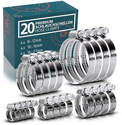 Jubilee Type Hose Clamps Pipe Tube Clips 304ss British Type Stainless Steel 8mm - 110mm (1, 60-80mm)