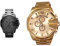 Diesel Herren Mega Chief Chronograph, 59 mm Gehäusegröße, Edelstahluhr & Herren Mega Chief Chronograph, 51 mm Gehäusegröße Edelstahluhr