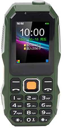 VBESTLIFE Teléfono Móvil Resistente 2G, SIM Dual Desbloqueado para Personas Mayores, Pantalla HD 1.8 Pulgadas, Batería 5800 mAh, Linterna LED, Botones Grandes