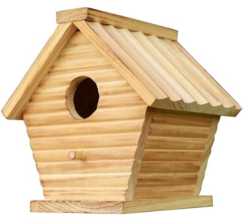 Vogelhaus für den Außenbereich, Vogelhaus für Bluebird Finken Kardinäle, hängende Vogelhäuser aus Holz, leicht zu reinigen, Belüftung.