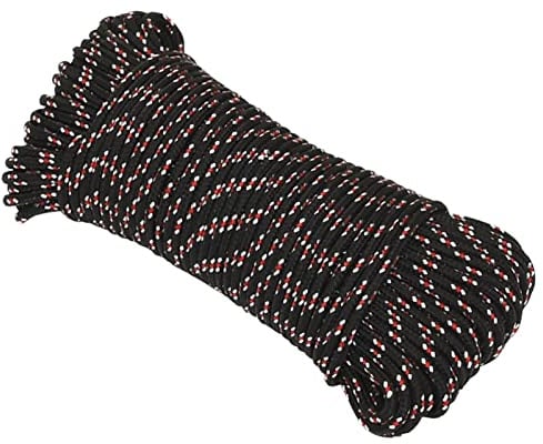 ARKEM Cuerda de Barco Polipropileno Negra 3 mm 50 m Cuerda Tendedero Exterior
