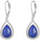 VONALA Lapislazuli-Ohrringe, 925er-Sterlingsilber, tropfenförmige, baumelnde Ohrringe - Schmuck, Geschenk für Frauen und Mädchen