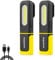 Napatyre Rechargeable LED Torch, Inspection Lamp, 800LM Bright Flashlight 3 Modes Rechargeable Work Light with Hanging Hook & Magnetic Base, Magnetic Hand Torch for Home Work Emergency, 2 Pack