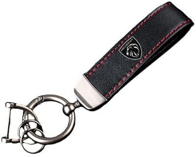 POSLAB Porte-clés Voiture, pour Peugeot GT Line 208 308 Porte-Clés de Voiture Rotatif à 360 Degrés, Portable Porte-clés VoitureRemplacement,A-S