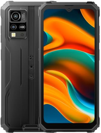 Blackview BV4800 – 6,5-Zoll-HD-Smartphone, 2 GB und 32 GB, 13-MP-Kamera, 5180-mAh-Akku, Android Go, QuadCore-Prozessor, Schwarz