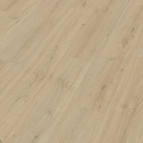 Meister Laminatboden MeisterDesign. Laminate LD 250 1288 x 244 x 10 mm 07122 Felseneiche Sand Porensynchron-Struktur