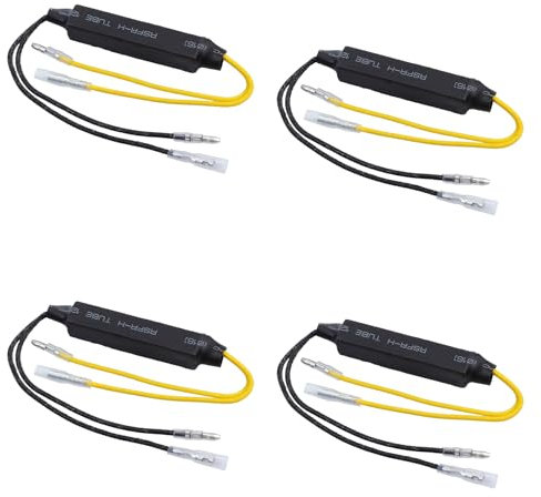 Bamyli 4 Stück Widerstand für Blinker, LED, Motorrad, Lastwiderstand, Indikator, Widerstand, für Motorrad, Scooter