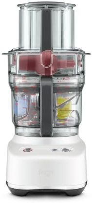 Sage - The Paradice 9 - Küchenmaschine inklusive Zubehörbox - Würfeln, Hobeln, Kneten, Scheiben schneiden, Zerkleinern, Mixen - 650W, 1,2 cm-Einfüllschacht, Standmixer - Meersalz