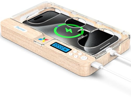 Dayear Phone Lock Box with Timer, Self-Control Timed Locker Box Phone Jail to Help Kids/Students/Audlts Prevent Phone Addiction/Temptation