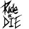 ZHANGXIN Fahrradrahmen-Aufkleber Ride or Die, Oberrohr-Aufkleber für MTB, Fahrrad, Karosserie, Fenster, Stoßstange, Dekoration, Nero, 11,4 x 15 cm