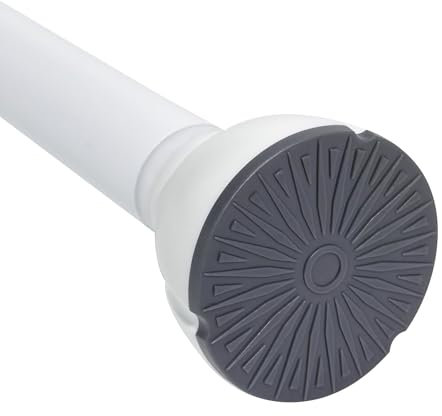 Gardinenstange aus Edelstahl, 85-183 cm, Teleskop-Türvorhangstange, Duschvorhangstange, verstellbare Kleiderstange, bohrfreie Aufbewahrungsstange, geeignet für Badezimmer, Schlafzimmer, Arbeitszimmer,