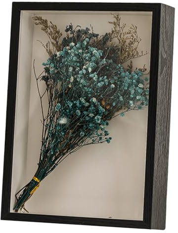Deep Box Frames 5X7 Frame - 3D Picture Frames Standing & Hanging Shadow Box Frame Wood Box Frames for Crafts Display Box for Object Crafts (Black429,Depth 5CM)