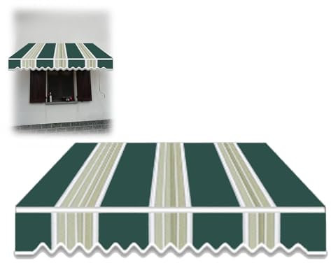 Generisch Tissu de rechange pour auvent de balcon Tissu pour auvents Housse de marquise Différentes largeurs et couleurs