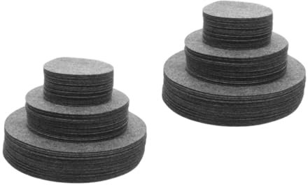 Amosfun 2sets Soft Felt Plate Dividers for Pots and Pans Kitchen Storage Protectors for Easy Organization 144pcs*2
