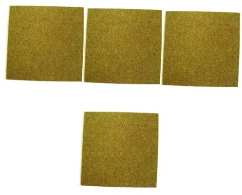 Kisangel 4 Stück Kunstrasen Abs Terrasse Dioramenbedarf Unterlage Im Freien Zuschneidbare Matte Für Sandtisch Künstliche Sträucher Pflanzen Outdoor-Matte Gras Außen Teppich Plastik Green