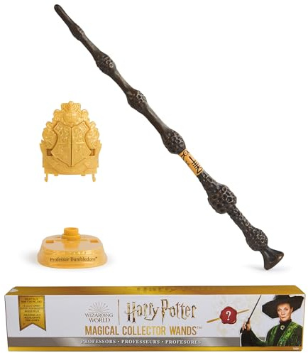 Wizarding World Harry Potter Magical Collector Wands Überraschungsstab mit Hogwarts Ausstellungsständer, Professor-Serie (Modelle variieren)