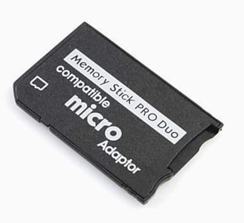 QTMMC Memory Stick Adapter for PSP 1000 2000 3000 Micro SD to TF Convertor Memory Stick PRO Duo MagicGate Card for Handycam Camera Sony Playstation Portable TF to MS Tools Black