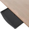 TEHAUX Office Keyboard Drawer Keyboard and Mouse Tray under Desk Slide Out Pp Aluminum Alloy Sturdy Construction