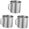 DONFAMDS 3Piezas Tazas Inoxidable para Niño Niña Vasos Prácticos con Asa para Bebidas y Actividades