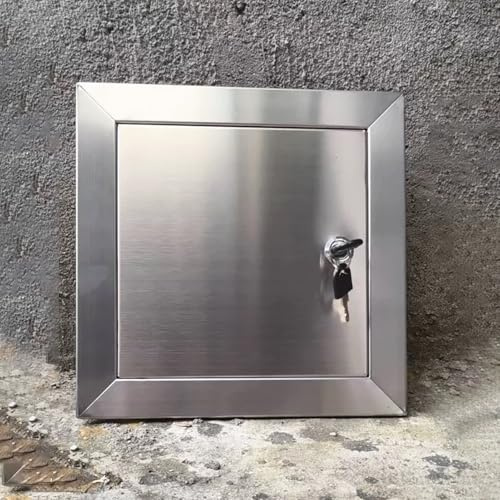 MNBVH Access Panel Small Access Panel for Drywall, 304 Stainless Steel Plumbing Access Panel with Keys, Bathroom Trap Cover, Wall Decorative Door, Service Door