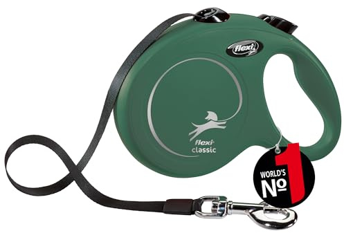 flexi® Classic Retractable tape lead | Large, Olive Gren