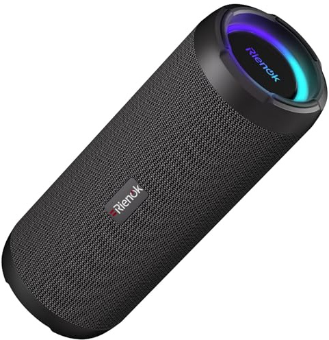 RIENOK Cassa Bluetooth Potente Portatile 40W IPX7 con Equalizzatore