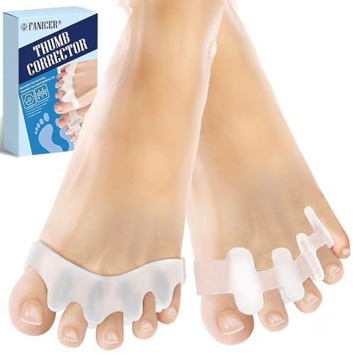 4 Pièces Séparateur Orteils en Silicone, Separateur Orteil, Ecarteur Orteil, Ecarteur Orteils en Silicone Souple Corrective Réutilisable,Pour éviter les Frottements,Pour Phommes et Des Femmes