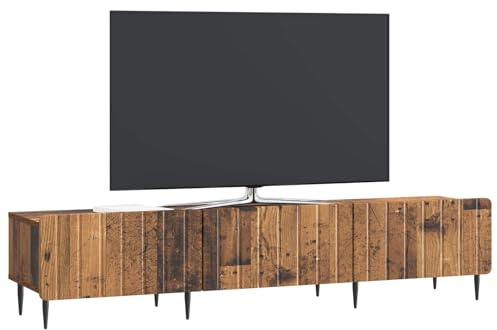 vidaXL TV-Schränk Altholz 147 x 34,5 x 32 cm Holzwerkstoff, Wohnzimmer Sideboard, rechteckig, viel Stauraum, moderner TV-Schrank, praktischer Unterhaltungsbereich, MDF