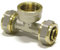 H2O-Flex® 16er Schraubfitting - T-Stück mit 1/2 Innengewinde 16 x 2,0mm Klemmringverschraubung für Aluverbundrohr und Mehrschichtverbundrohr DVGW